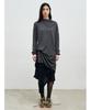 Anggae Button Fluid Pullover Ash