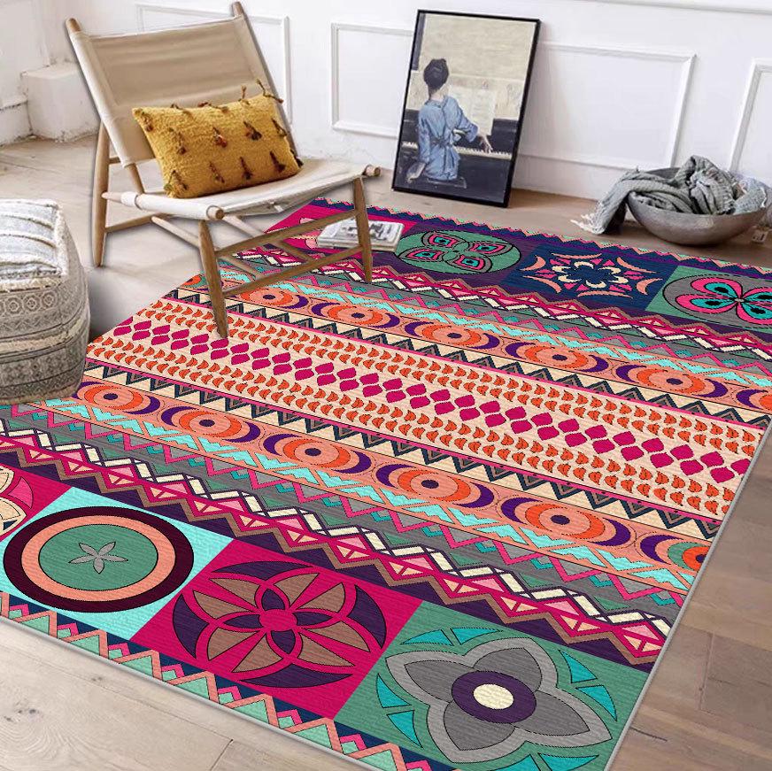 Moroccan Style Carpet for Living Room, Bedroom, Coffee Table, or Bedside Tatami Mat