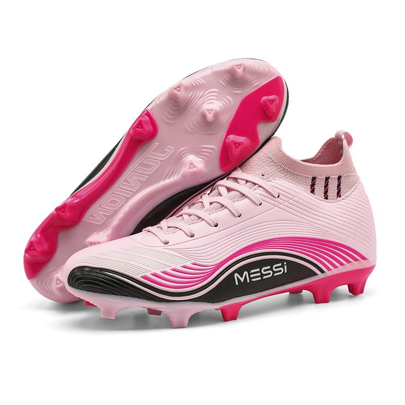 New High-Top Football Shoes Men'S Wear-Resistant Long Nails Broken Nails Adult Students Youth Game Training Sports Shoes