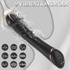 Vibrator Dildo Reîncărcabil din Silicon cu 9 Modele de Vibrații Stimulator Punct G Masaj Clitoridian Set Premium de Jucării Sexuale pentru Cupluri pentru Joc Intim