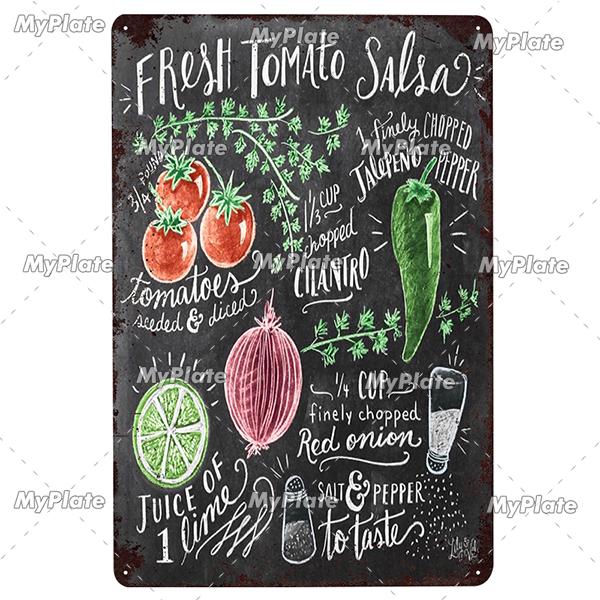 GUACAMOLE Metal Sign Plaque Metal Vintage Food Tin Sign Wall Decor for Kitchen Cafe Diner Bar Pizza/cake/Pie Metal Signs