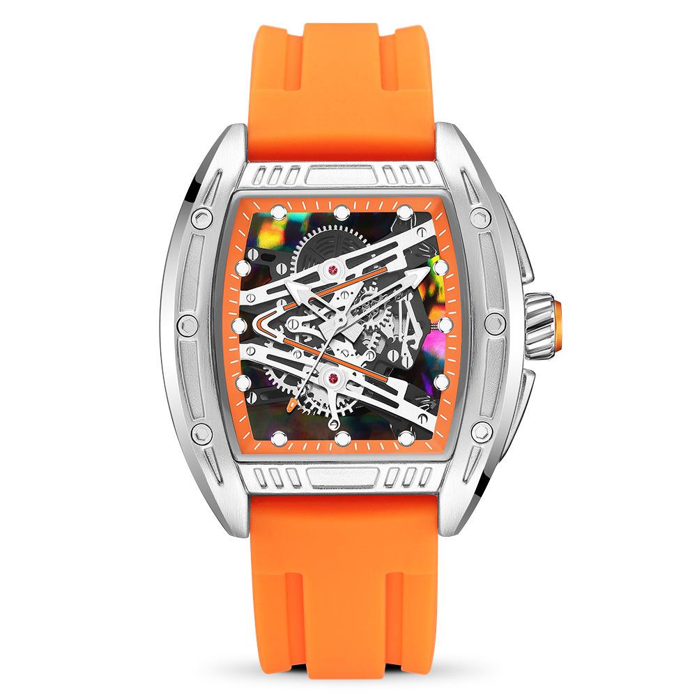 New Barrel-shaped Luminous Waterproof Domineering Sports Quartz Watch