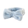 1/2/3pcs Bow Headband Wristband Set Towel Elastic Soft Washing Face Shower Make Up Yoga Sports Skincare Headband For Women Girls