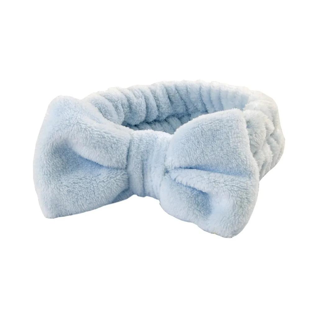 1/2/3pcs Bow Headband Wristband Set Towel Elastic Soft Washing Face Shower Make Up Yoga Sports Skincare Headband For Women Girls