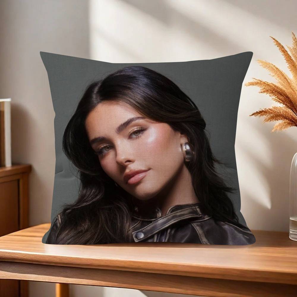 Singer Madison Beer Office Cushion Pillowcase Car Cushion CoverXCM Lumbar Pillowcase Sofa Pillowcover