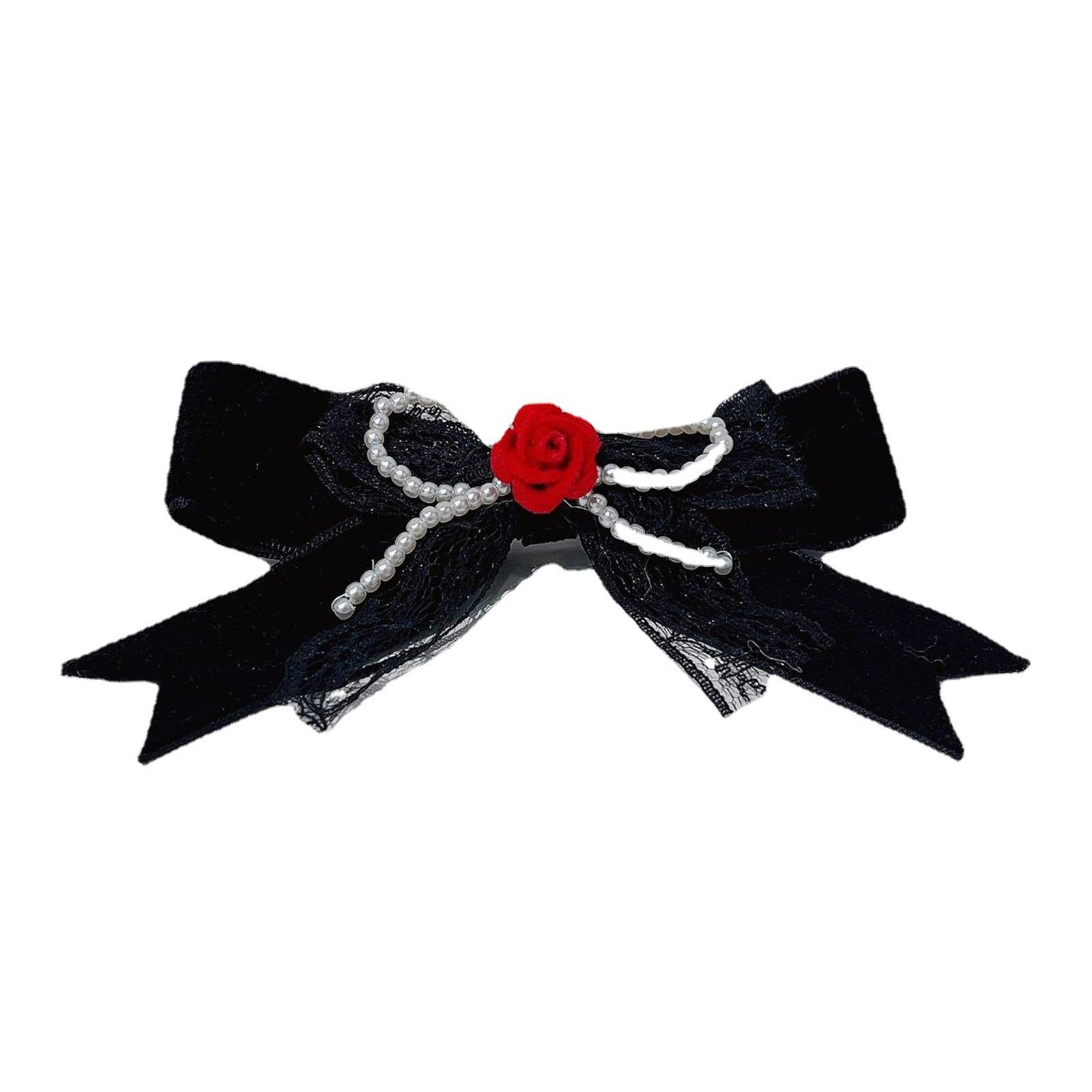 

Заколки для волос в форме жемчуга и банта, горячая девушка, роза и бант, весенняя заколка для волос, свадебная заколка для волос для женщин, заколка для волос в виде конского хвоста