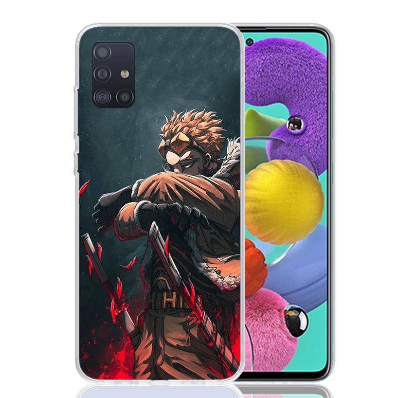 Hawks MHA My Hero A-Academy Phone Case For Samsung Galaxy A52 A32 A22 A12 A02S A50S A30S A51 A31 AA71 Note 20 Ultra 10 S10 Plus