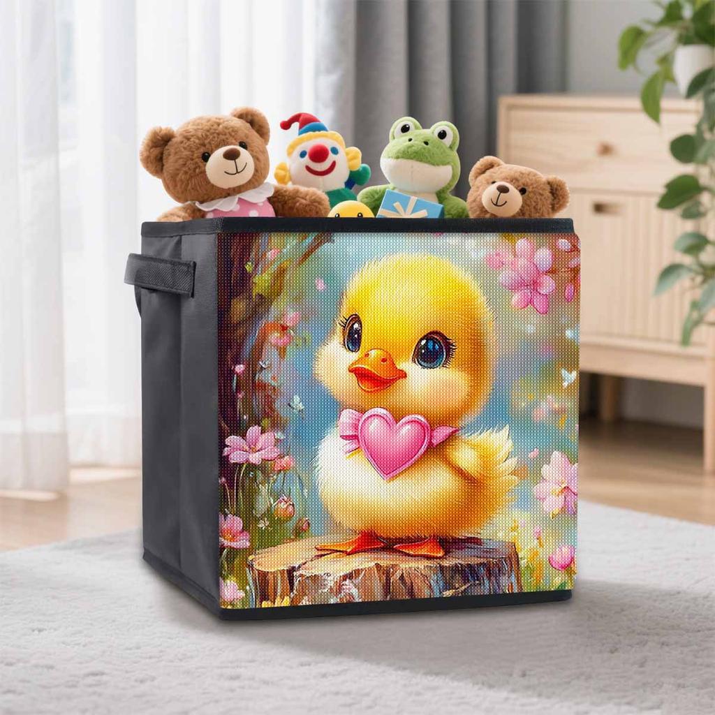 "Loving Chick" 5D Diamond Painting Storage Basket Full Round Drill Mosaic Diamond Embroidery Cross Stitch Kits Home Decor Home Decor