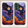 Sun Moon First Photo For Samsung Galaxy S24 Plus S20 21 FE S23 Ultra S8 9 A70 72 73 50 51 52 53 Tempered Glass Phone Case