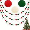 String Design Hanging Felt Garland Pompom Bead String Banner Garland  Room Decoration