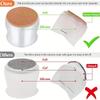 12 Pieces/set of Non-slip Transparent Chair Leg Covers with Felt, Large Round Chair Floor Protection Mats