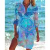 Women's Bikini Cover Up Shirt Swimwear Cardigan Printed Vacation Beach Sexy And Stylish Beachwear Ideal For Summer Pool And Beach Activities