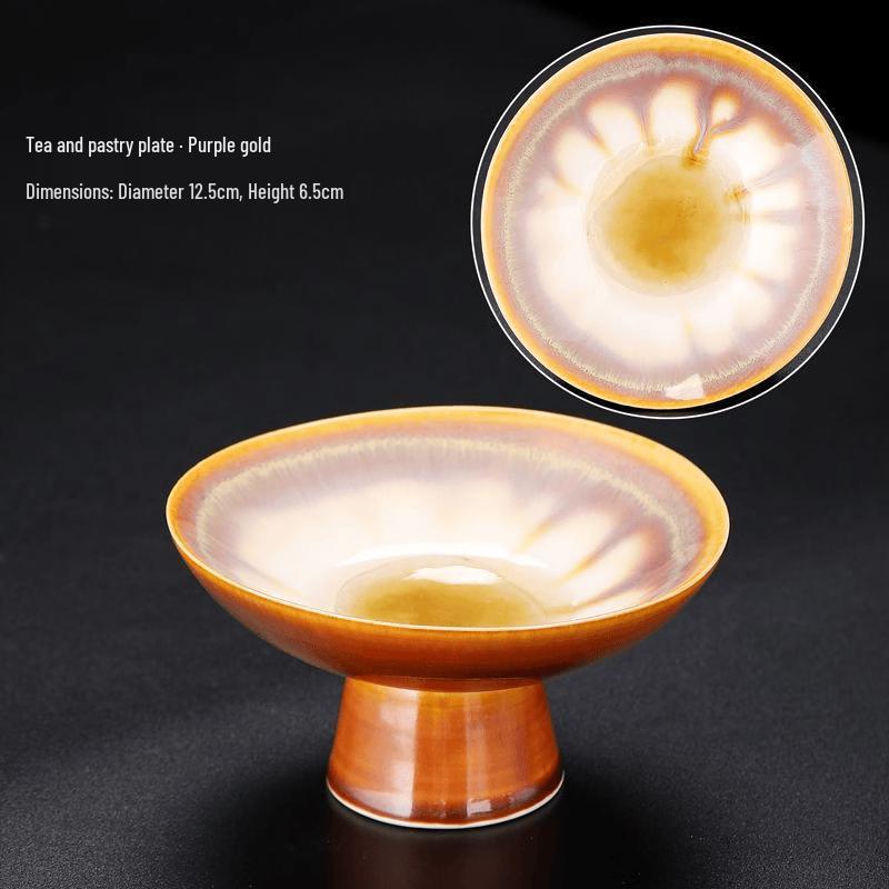 Kiln-Fired Ceramic Fruit Plate
