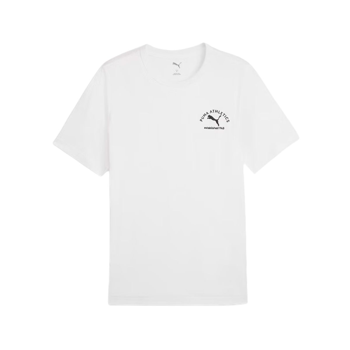 PUMA ESSENTIALS T Shirts Men s White Crew Neck Moderate 692936-02 L