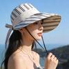 Taizhou Wenling summer sunscreen hat women's outdoor big eaves sunshade bucket hat big head circumference show face small sun hat