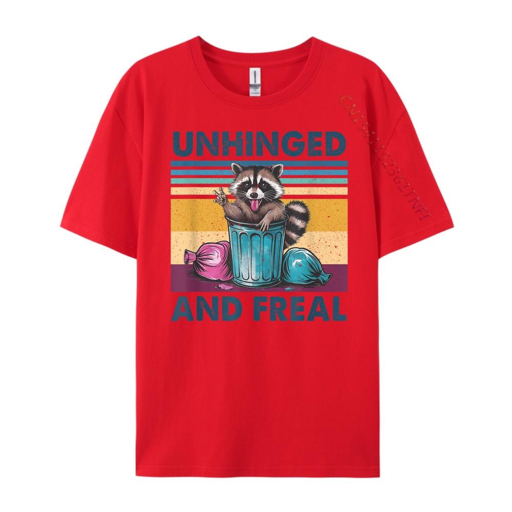 Raccoon Unhinged And Feral Retro Raccoon Feral Brand T Shirt T Shirt Homme Large Size S