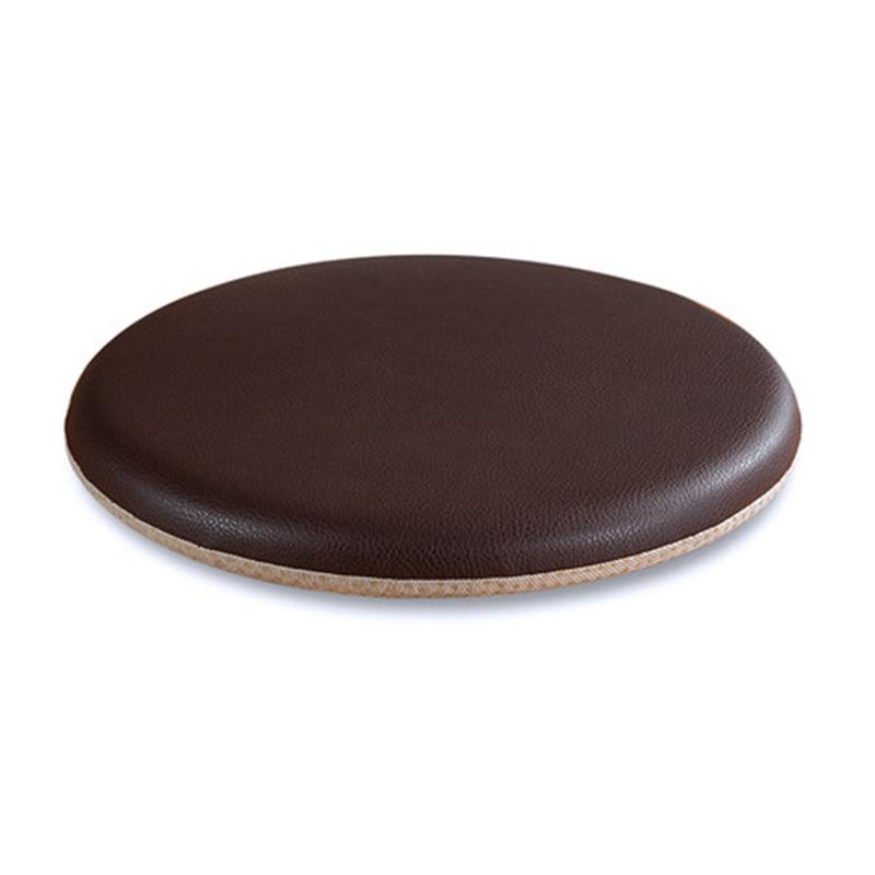 Cuscini per Seduta Sedia da Pranzo Portatile Stile Semplice per Interni, Ufficio Domestico, Cucina, Seduta Rotonda Solida in Pelle per Sedia