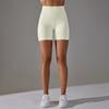 Seamless Solid Color Dot Jacquard High Waisted, Waist Cinching, Hip Lifting Yoga Shorts, Sports Running And Fitness Pants For Women