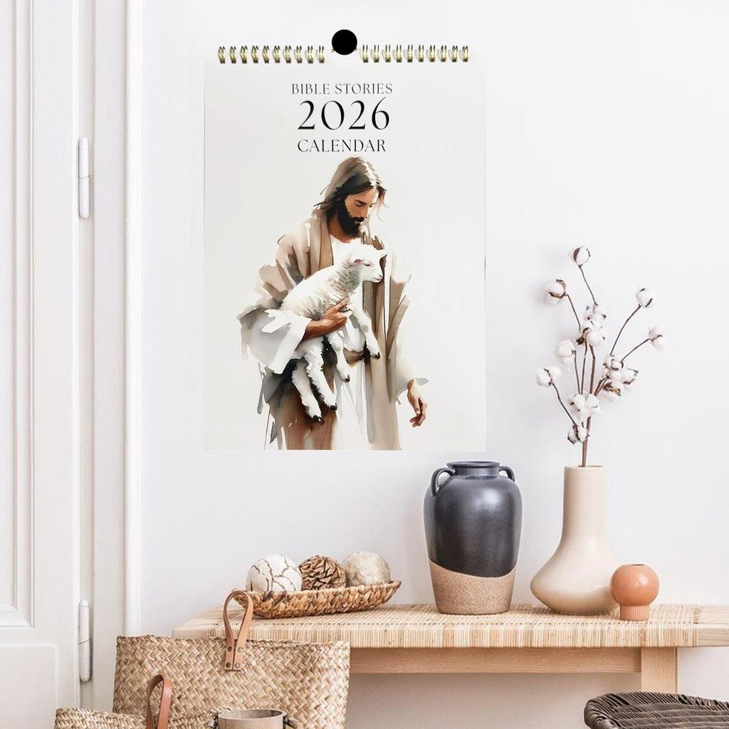 Wall Calendar 2026 Christian Calendar Hangable Planner Wall Decoration For Daily Planning Home Workplace Classroom Dorm Family
