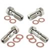 Motoraccessoires Remklauw Banjobout Ontluchtingsnippel M10X1.0MM/1.25MM Roestvrij Staal 304 voor yamaha ktm sherco
