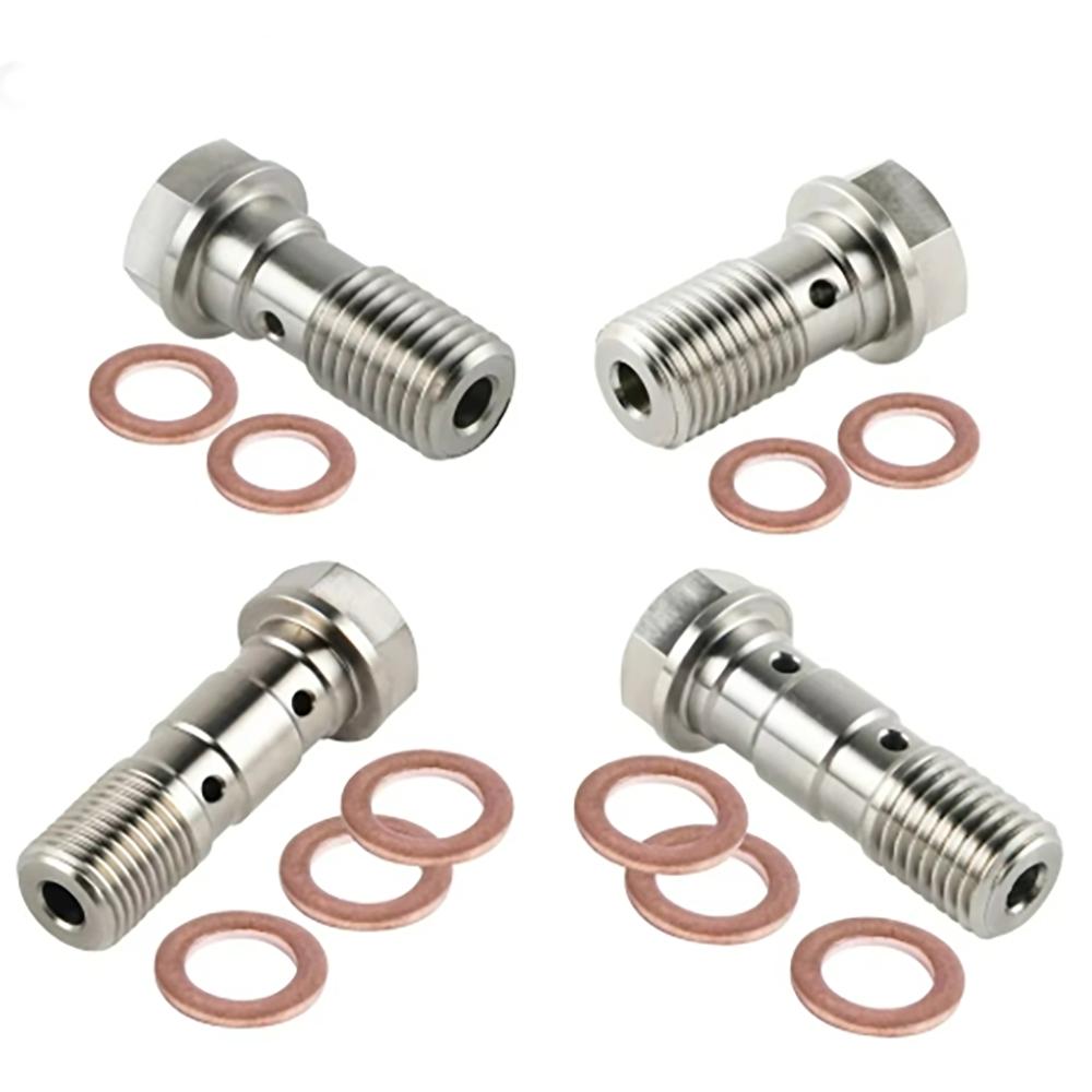 Motoraccessoires Remklauw Banjobout Ontluchtingsnippel M10X1.0MM/1.25MM Roestvrij Staal 304 voor yamaha ktm sherco
