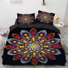 Bohemian Mandala King Queen Duvet Cover Boho Style Flower Bedding Set Adults Exotic Nordic Floral Polyester Quilt Cover