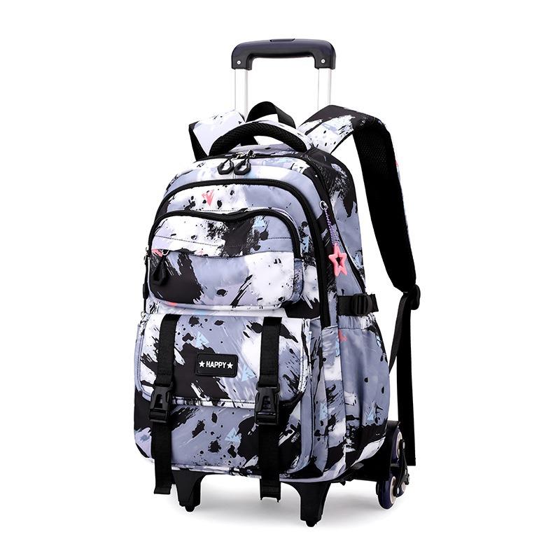 

Trolley Bags School Bags Roller Student Backpack 6 Wheels (34*20*47CM)ZRY5193 чёрный