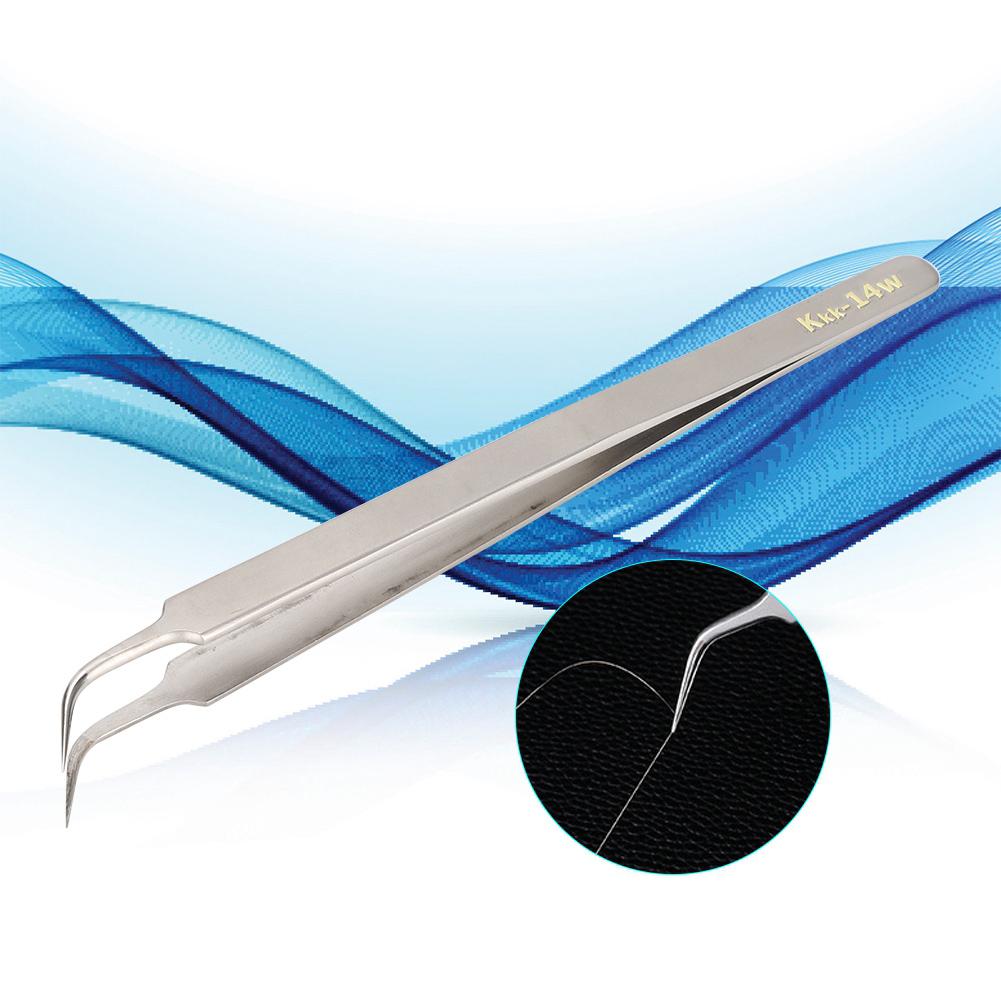 14w Ultra Pointed High Precision Antistatic Acid Proof Stainless Steel Tweezer Maintenance Tool