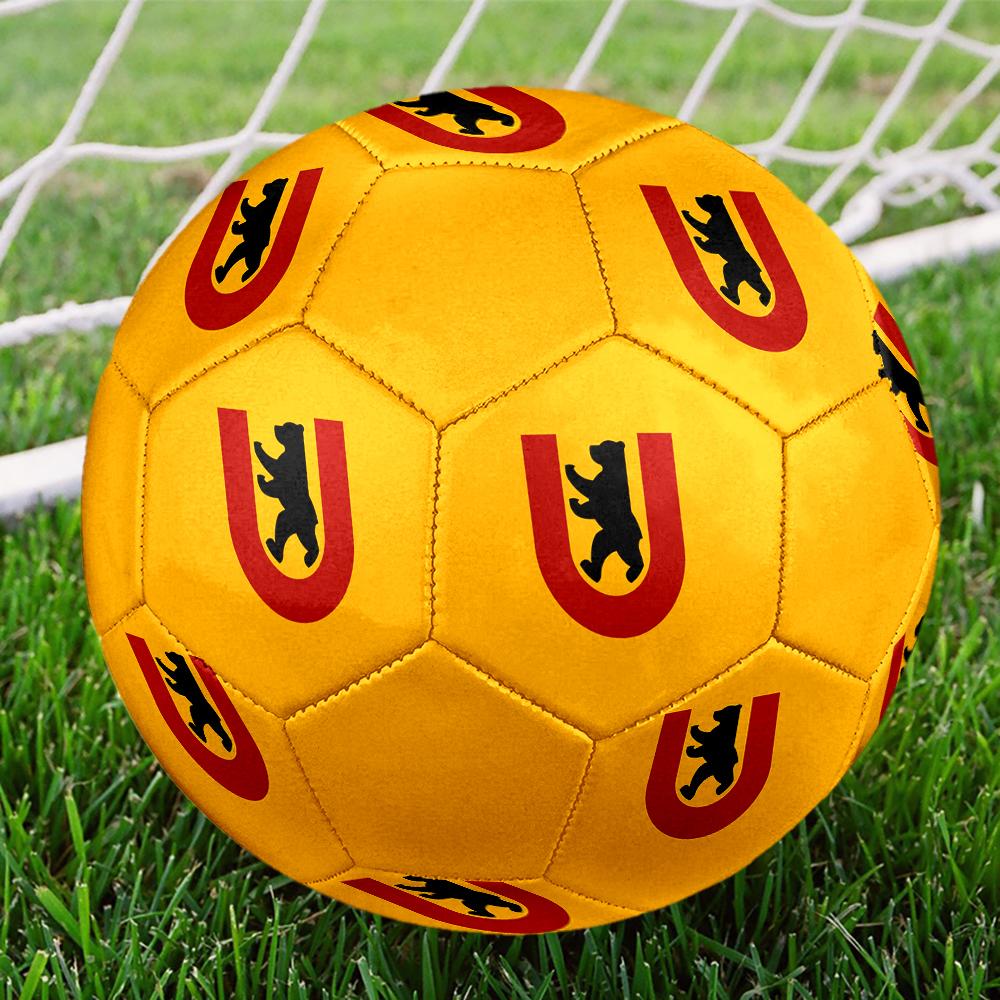 Union Berlin FC Soccer Ball, Colorful, Suitable for All Ages, Machine-stitched, PVC Material, Competition Grade, Durable and High Bounce