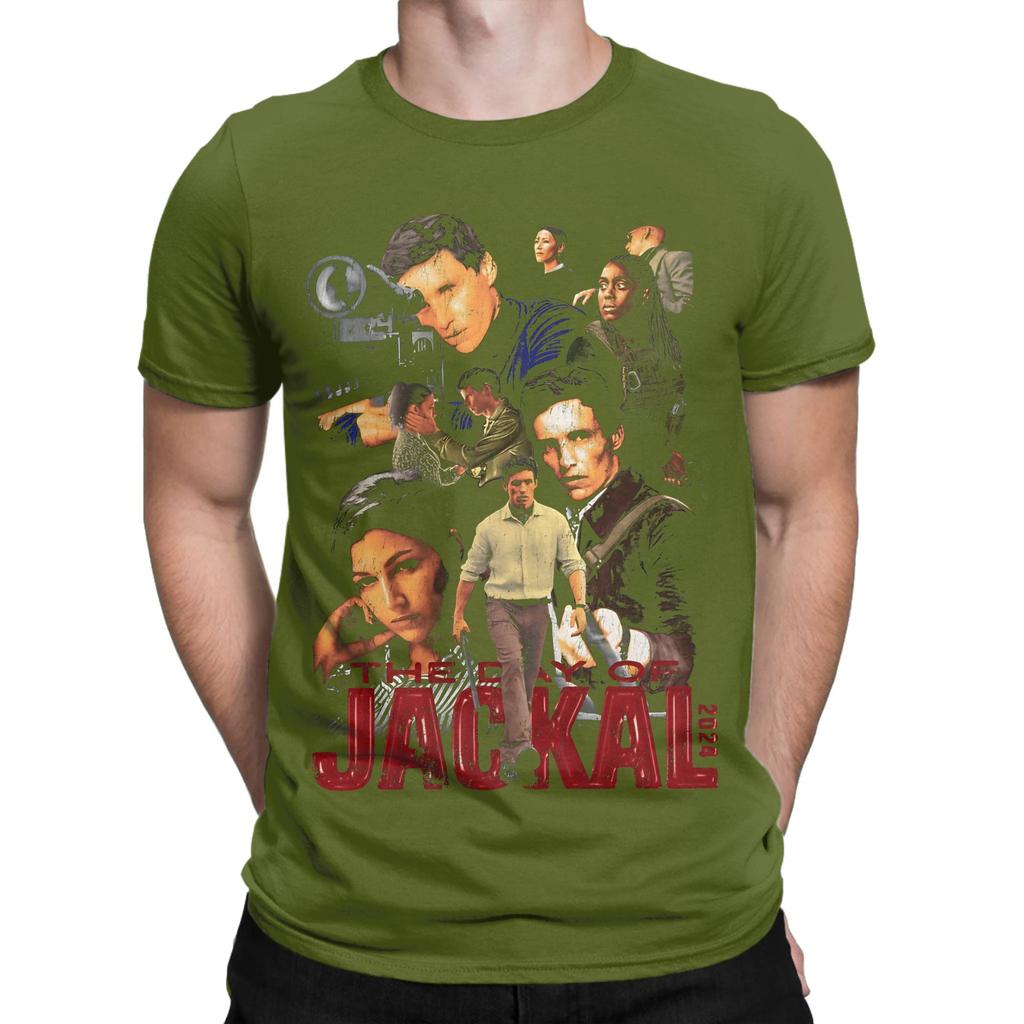 Stiller Retro Thriller Poster Der Schakal Tag Staffel Neuheit 100 Baumwolle T-Shirt Der Schakal Tag Staffel Oberteile T-Shirts Für Unisex