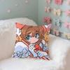 Kawaii Cardcaptor Ssakura Case Plush Fabric Soft Pillowcase Double Sided Print Cushion Cover Household Gifts