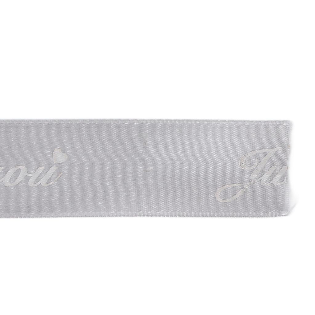2.5cm Satin Ribbon Roll 45yd Printing Just for You Polyester for   Wedding Decoration Birthday Cake Packing