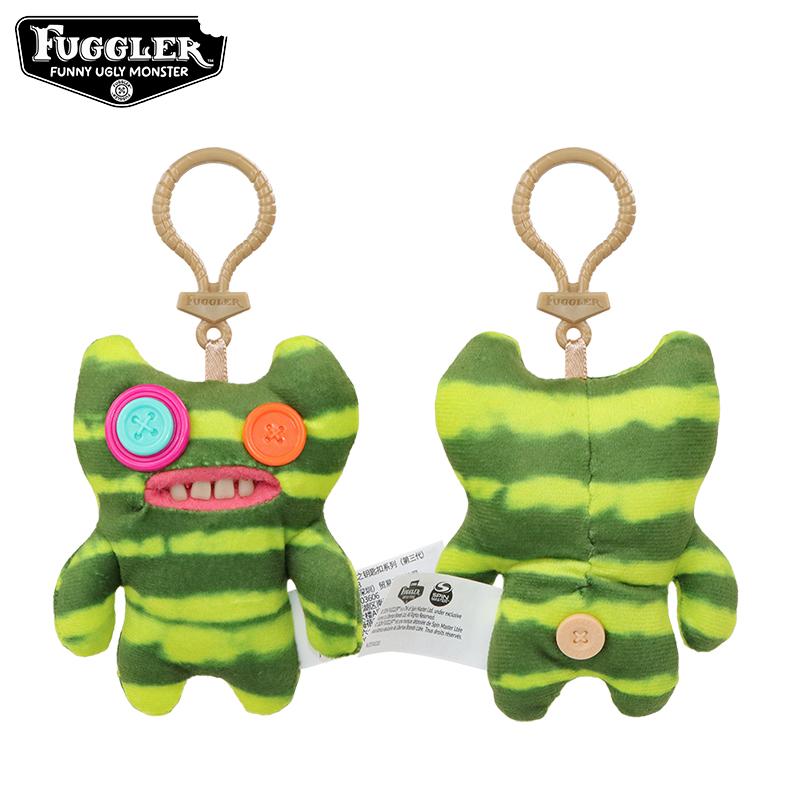 Funny Ugly Tooth Monster Plush Keychain Cute Wide Eyed Weirdo Stuffed Doll Pendant Creative Gift For Kids