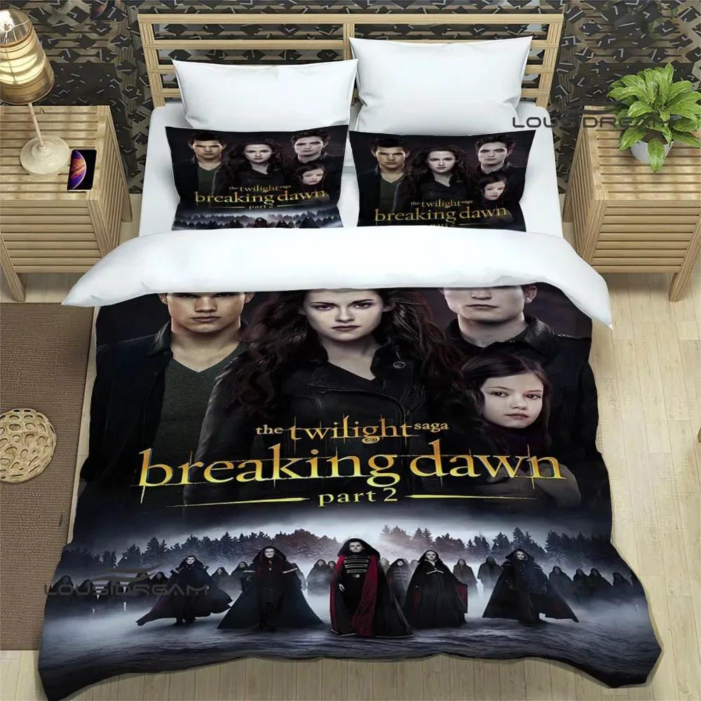 The Twilight Saga Printed Bedding Sets Exquisite Bed Supplies Set Duvet Cover Bed Comforter Set Bedding Set Luxury Birthday Gift