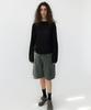 THISISNEVERTHAT Loose Gauge Knit Crew Black