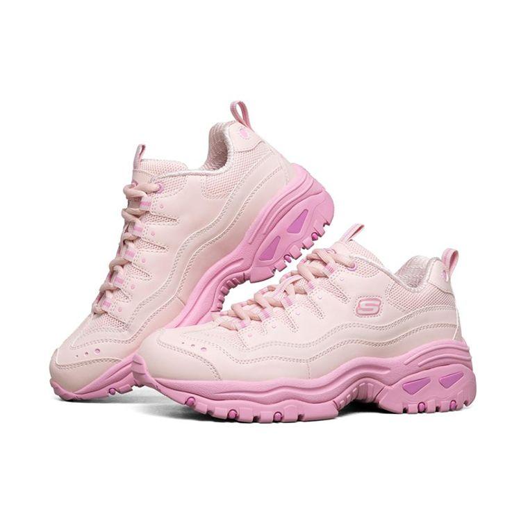 Skechers Energy Collaboration Comfortable Versatile Shock Absorbing Low Top Casual Shoes Women Sneaker Pink 88888410-PNK