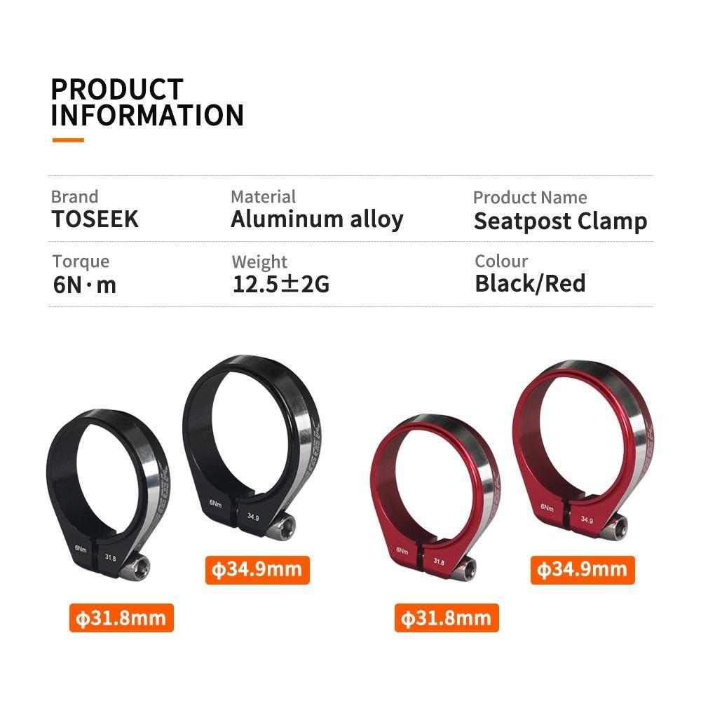 Road Bike 31.8/34.9mm Fixing Clip Buckle Quick Release Bike Seat Post Clamp Bicycle Seatpost Clamps