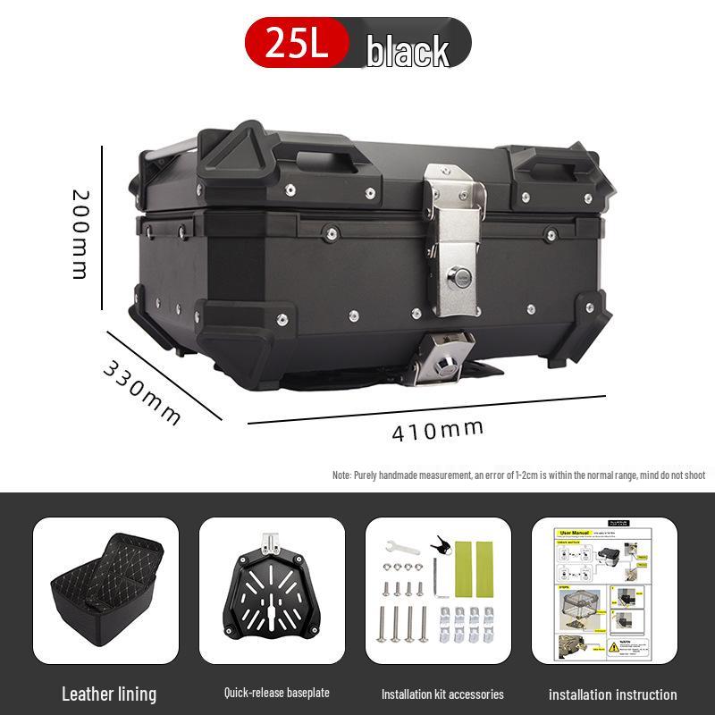 45L/100L Large Capacity Aluminum Alloy Electric Vehicle Tail Box for Motorcycles & Electric Bicycles