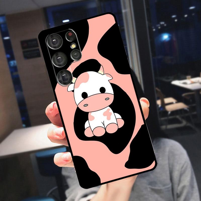 Dairy Cattle Cow Speckle Cover For Samsung Galaxy S24 Ultra S25 S22 S23 Plus S20 S21 FE S9 S10 S23 FE Phone Case