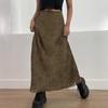 Women's Vintage Print High Waist Street Style Maxi Skirt