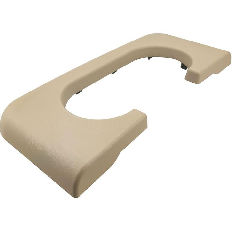 Center Console Cup Holder Armrest Replacement Pad Compatible With Ford F250 F350 F450 F550 1999-2010 Grey(Hard Plastic NOT Padded)