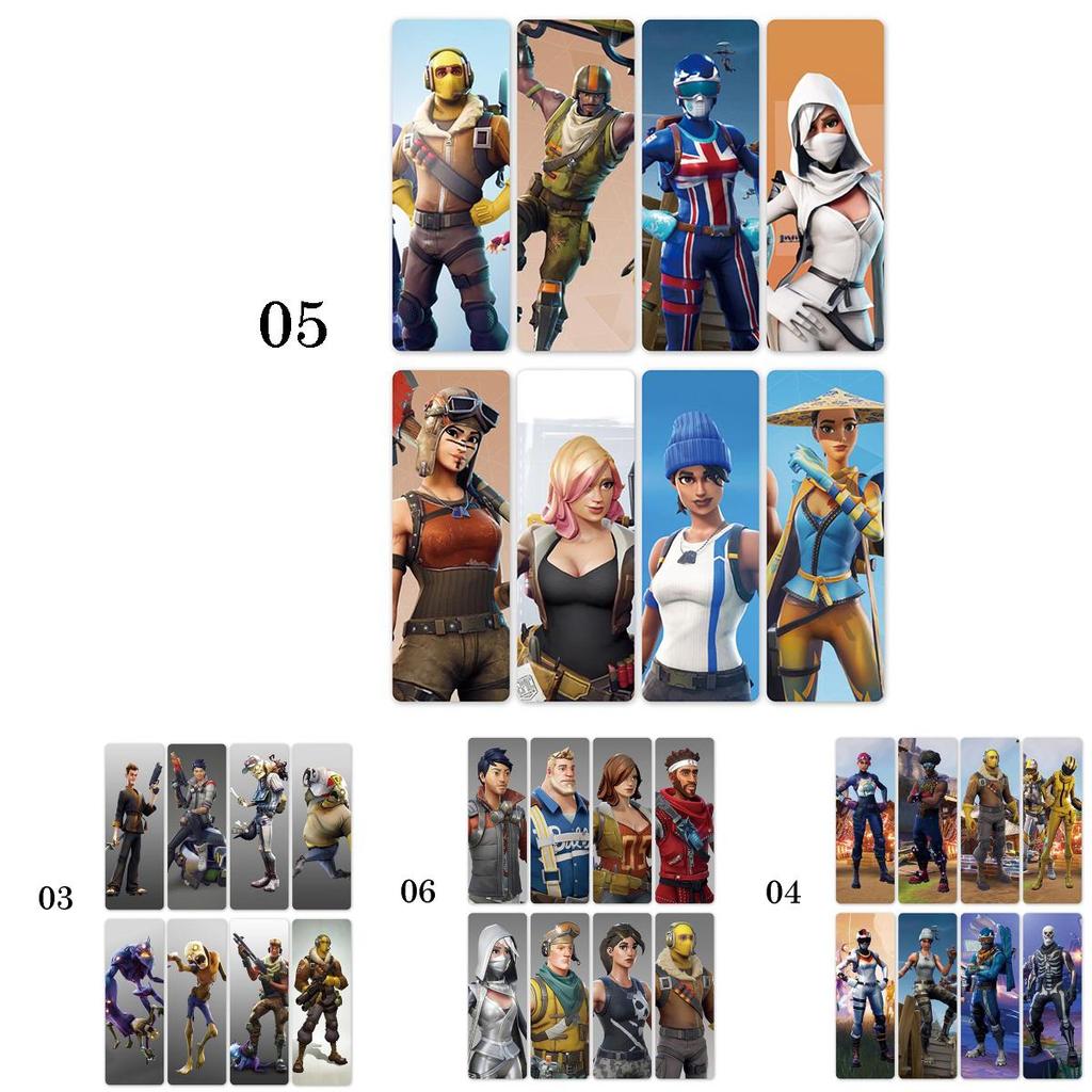 Fortnite 8pcs Bookmarks Kids Gift Present Perfect Party Bags Royale Battle