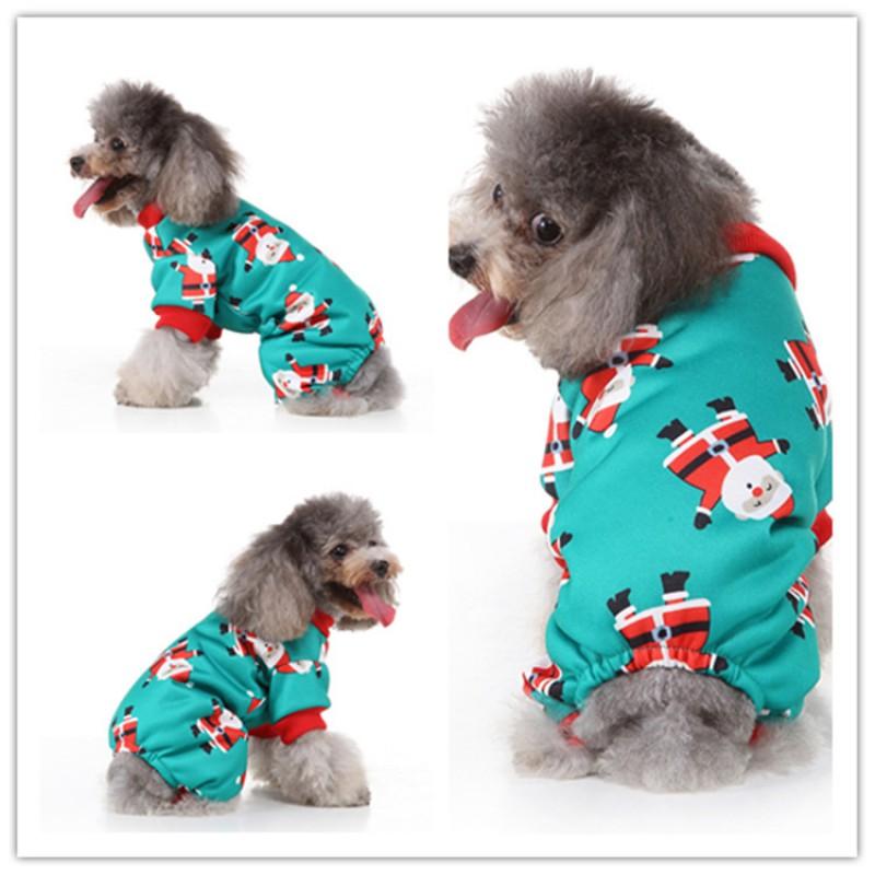 Christmas Pet Dog Clothes All Size Small Large Dogs Outdoor Walking 4-Legged Costume