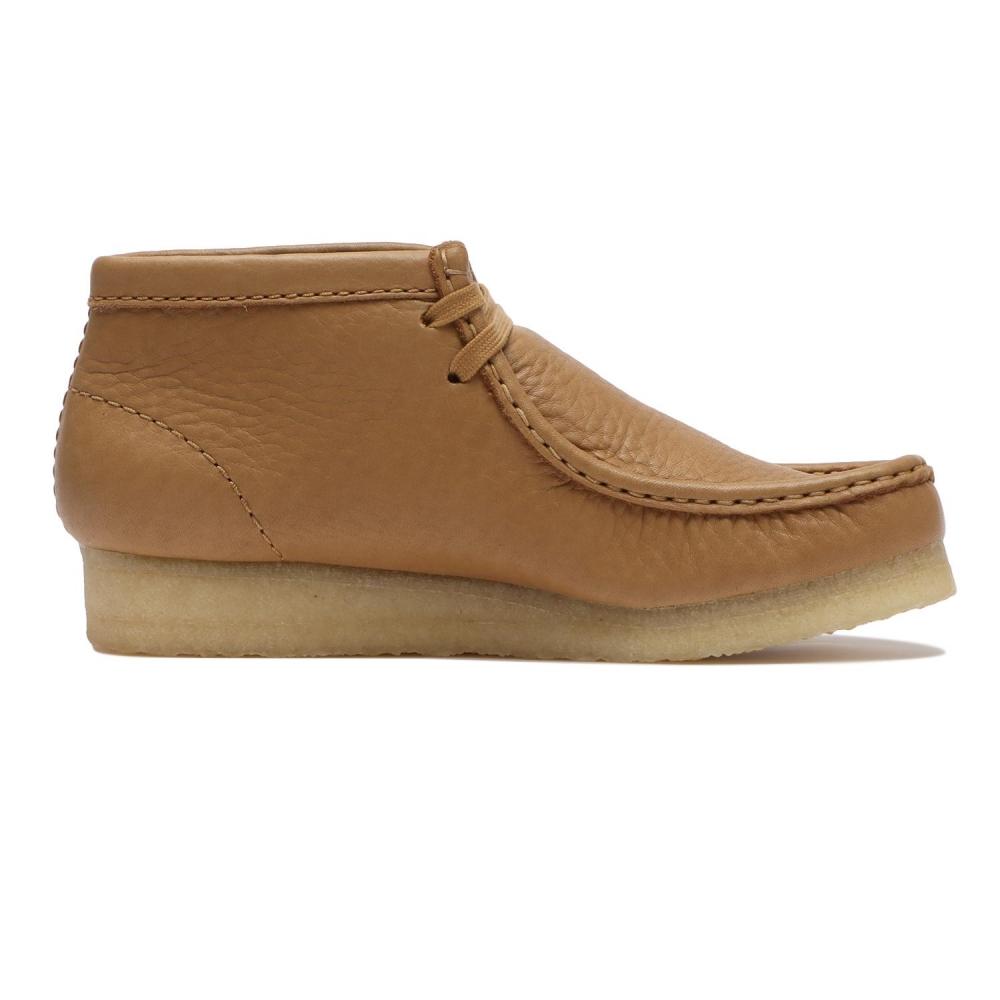 ClarkS W S Wallabee Boot. 26175840 Mid Tan Lea