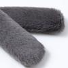 LALA Fur Scarf Petite-Dark Gray