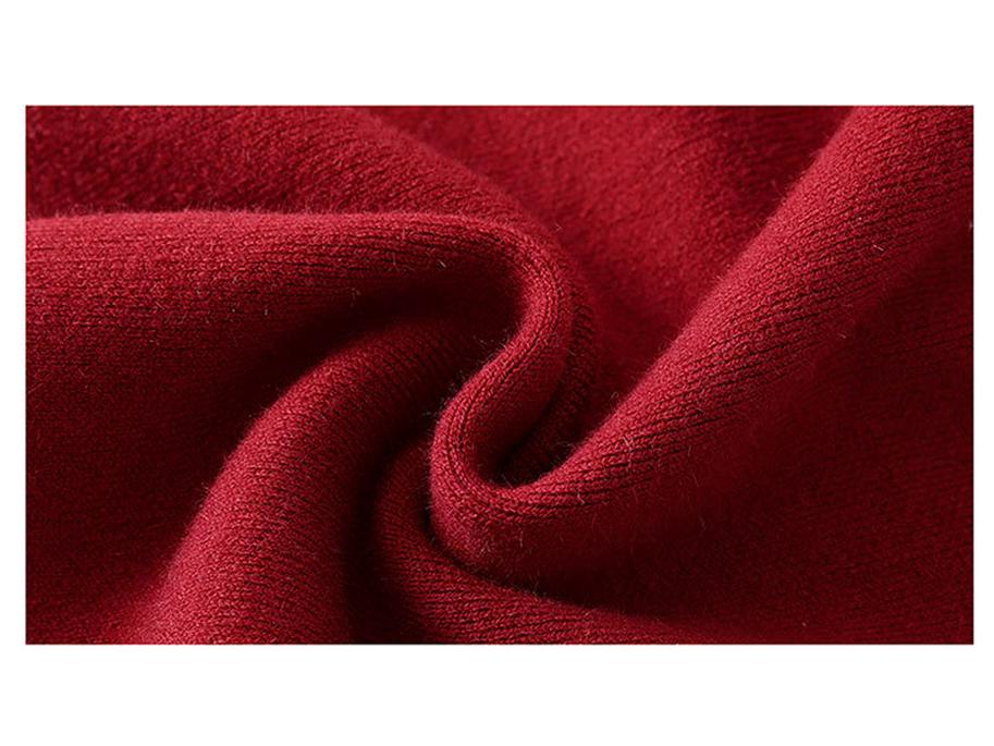 2025 Eleganter Roter Winterpullover für Mama