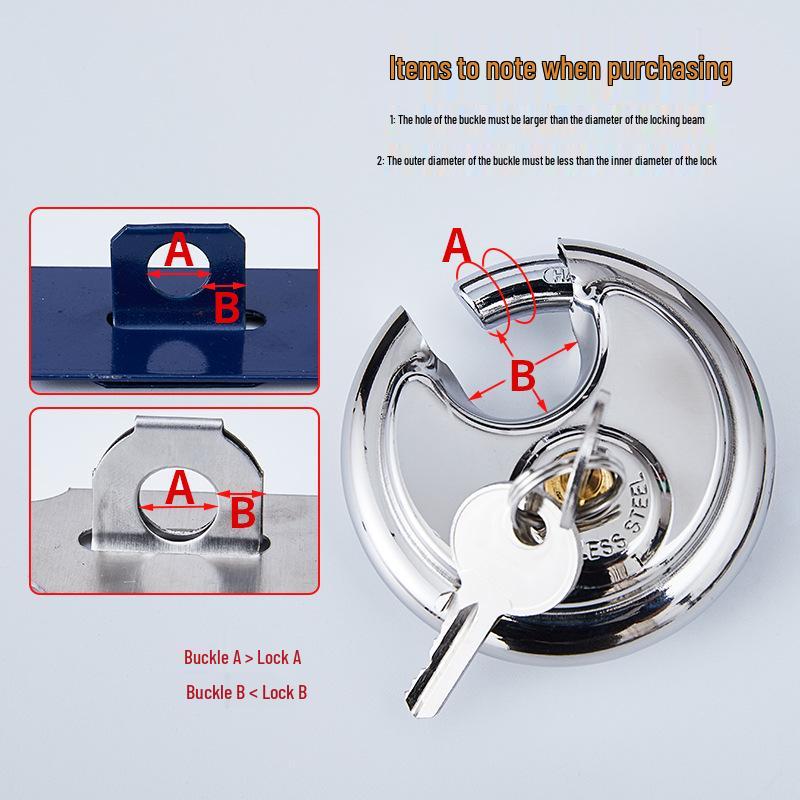 Stainless Steel Waterproof Combination Padlock for Outdoor and Anti-theft Use