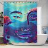 Colorful Fish Design Bathroom Shower Curtain Waterproof Fabric Decorative Home Decoration