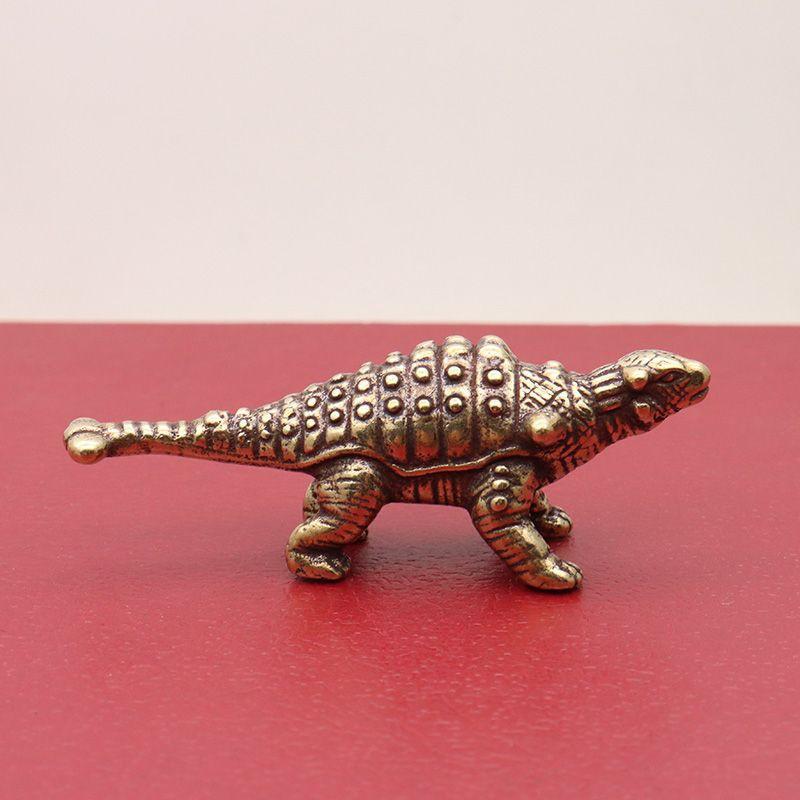 Mini Alloy Dinosaur Vintage Finish Fine Carving For Home Decor Kids Gifts Dino Fans