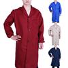 Ropa de trabajo Resistente a la suciedad Resistente al desgaste De un solo pecho Tipo de bata Suelta Manga larga Bolsillos de color sólido Transporte de mercancías Almacén Ropa de trabajo